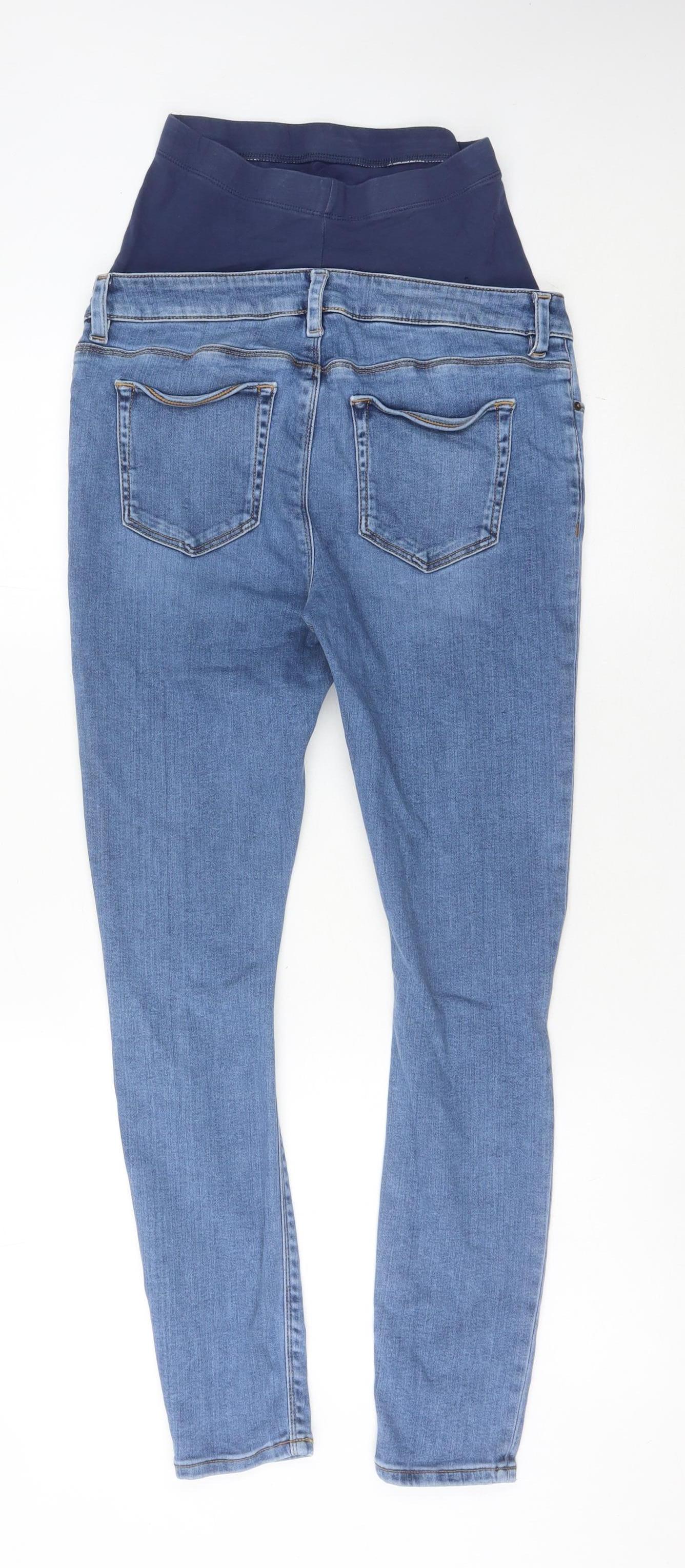 ASOS Women’s Blue Size 8 Maternity Skinny Distressed Jeans