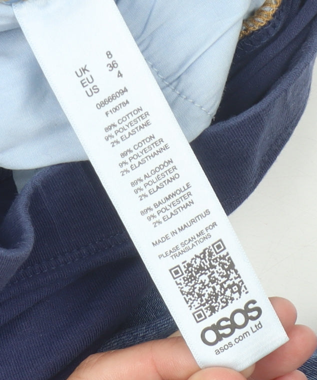 ASOS Women’s Blue Size 8 Maternity Skinny Distressed Jeans