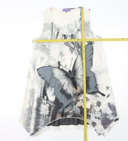 Autonomy Women's Multicoloured Butterfly Print Camisole Top Size 14