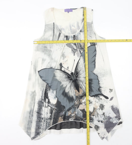 Autonomy Women's Multicoloured Butterfly Print Camisole Top Size 14