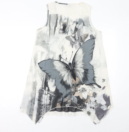 Autonomy Women's Multicoloured Butterfly Print Camisole Top Size 14
