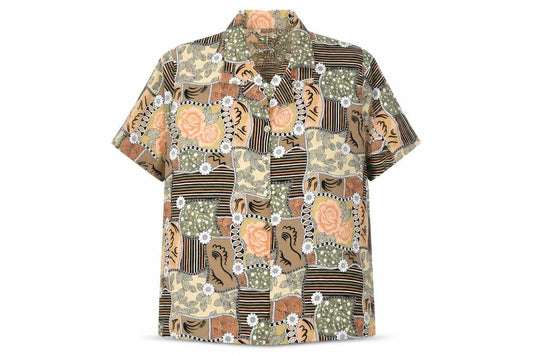 Essentials Bon Marché Women's Multicoloured Floral Button-Up Shirt Size 16