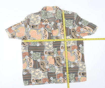 Essentials Bon Marché Women's Multicoloured Floral Button-Up Shirt Size 16