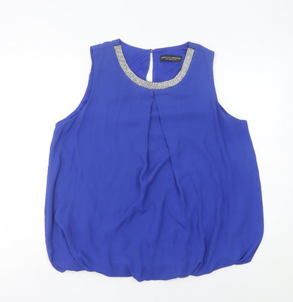 Womens UK Size 16 Dorothy Perkins Blue Basic Blouse