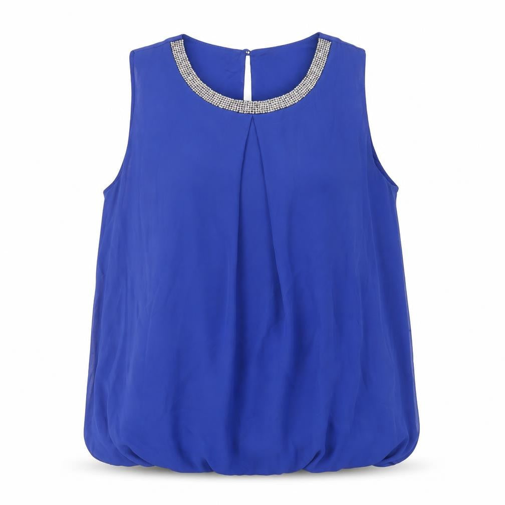 Womens UK Size 16 Dorothy Perkins Blue Basic Blouse