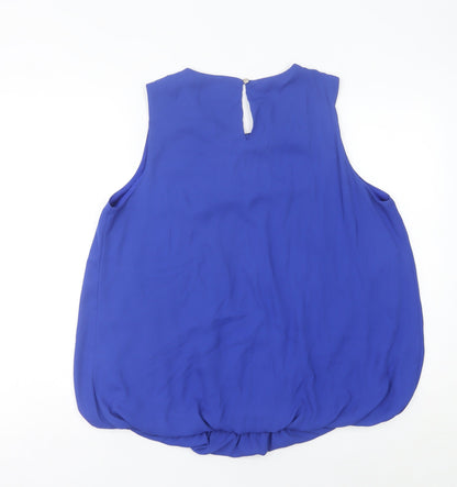 Womens UK Size 16 Dorothy Perkins Blue Basic Blouse
