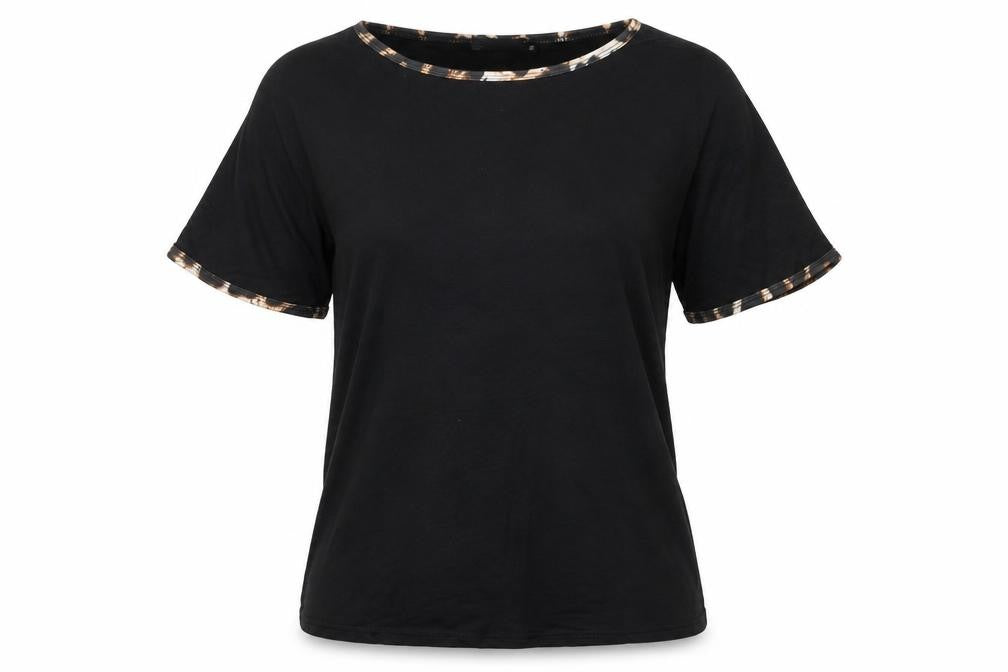 Womens UK Size 10 Boohoo Black Basic T-Shirt