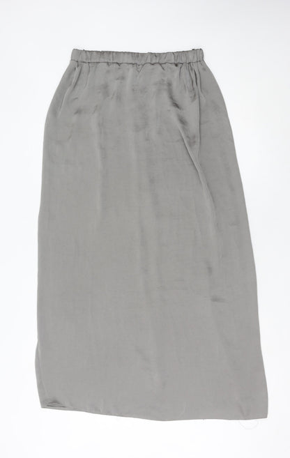 Atmosphere Women’s Grey Midi Straight Skirt Size 12 Beaded Waist