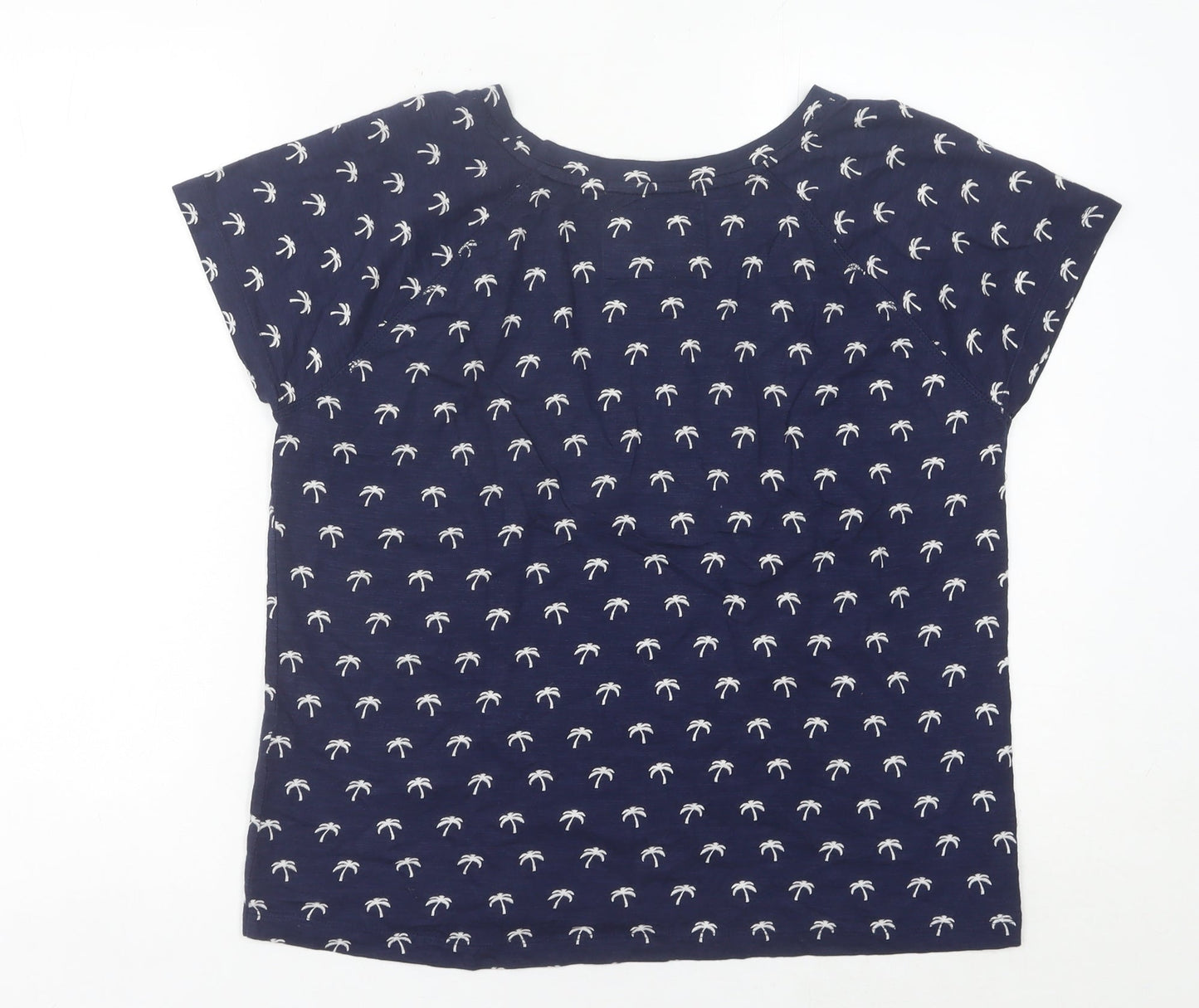 Womens UK Size L Superdry Blue Basic T-Shirt