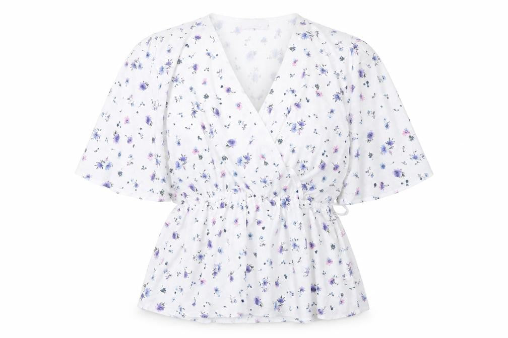 Womens UK Size 14 Quiz White Wrap Blouse