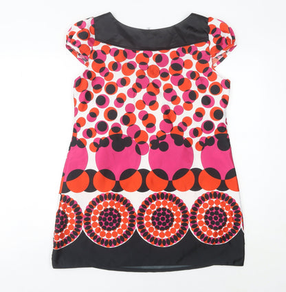 Debenhams Women’s Multicoloured Size 14 Petite Geometric Shift Dress