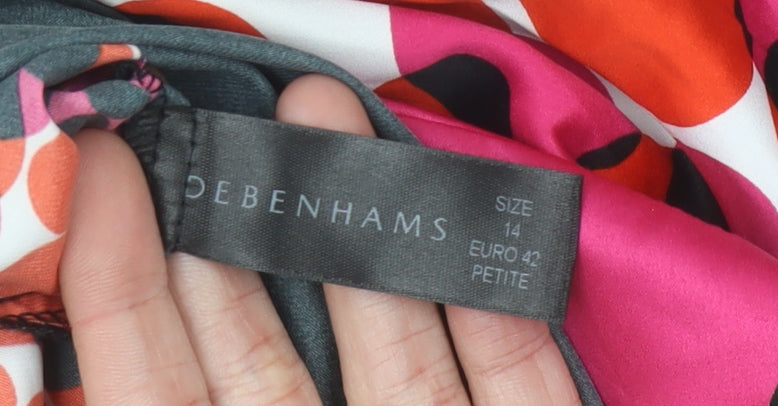 Debenhams Women’s Multicoloured Size 14 Petite Geometric Shift Dress