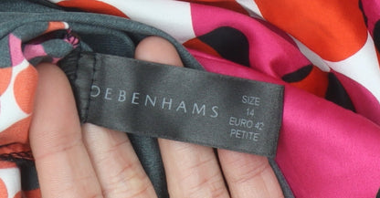 Debenhams Women’s Multicoloured Size 14 Petite Geometric Shift Dress
