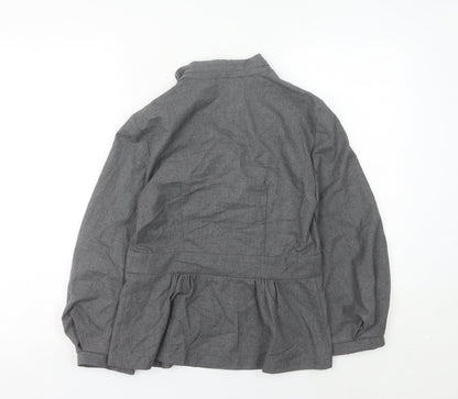 Zara Woman Grey XS Single-Breasted Shawl Collar Blazer