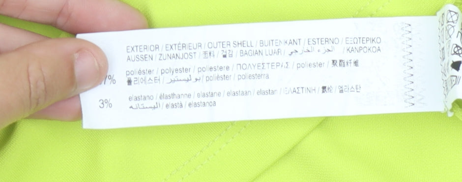 Pull&Bear Women's Yellow XS Slip Dress with Cut Out