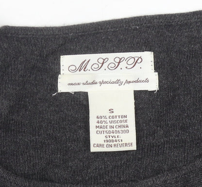 MSSP Women’s Grey Knit Fit & Flare Dress Size S Autumn Winter