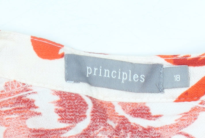 Womens UK Size 18 Principles Multicoloured Tunic Blouse