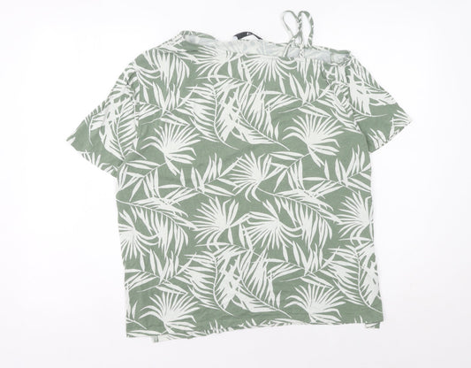 Womens UK Size 12 V by Very Green Basic T-Shirt