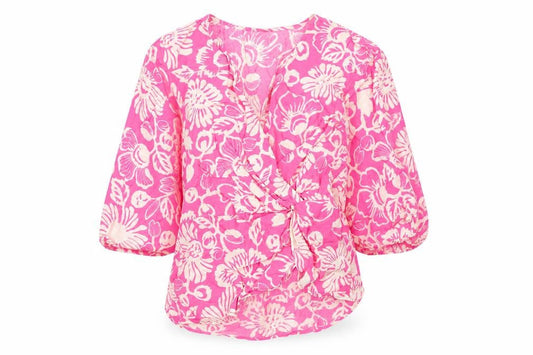 Womens UK Size 6 Marks and Spencer Pink Wrap Blouse