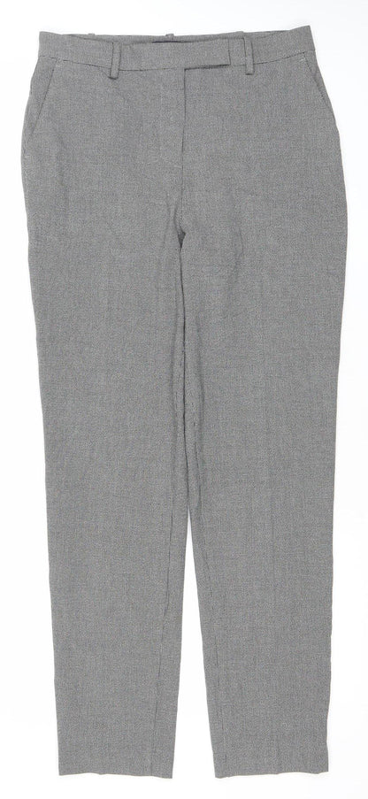 Womens UK Size 10 Marks and Spencer Regular Fit Dress Pants Grey Trousers