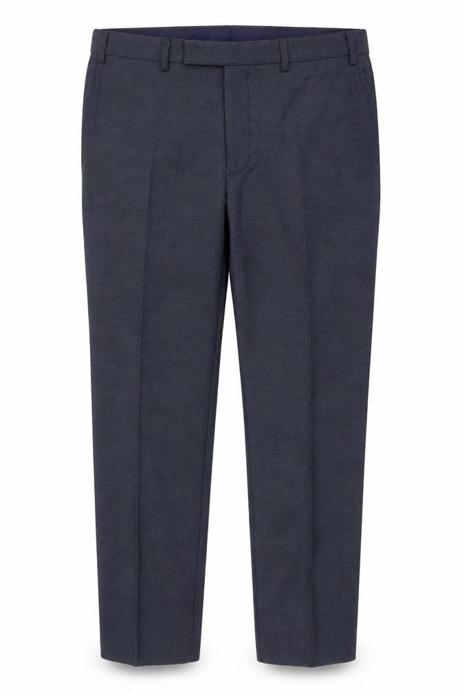 Mens UK Size 42 Marks and Spencer Regular Fit Dress Pants Blue Trousers