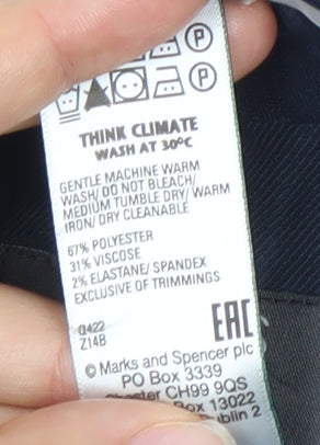 Marks and Spencer Men's Grey Slim Fit Dress Pants 34W 29L