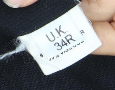 Tom Wolfe Men's Black 34in Polyester Viscose Trousers