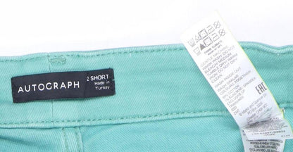 Womens UK Size 6 Marks and Spencer Regular Fit Straight Green Jeans