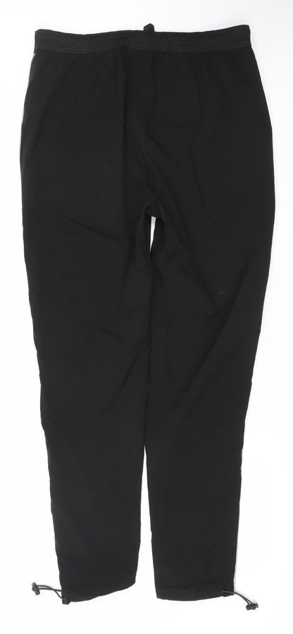 Mens UK Size L MAN Active Regular Fit Jogger Black Trousers