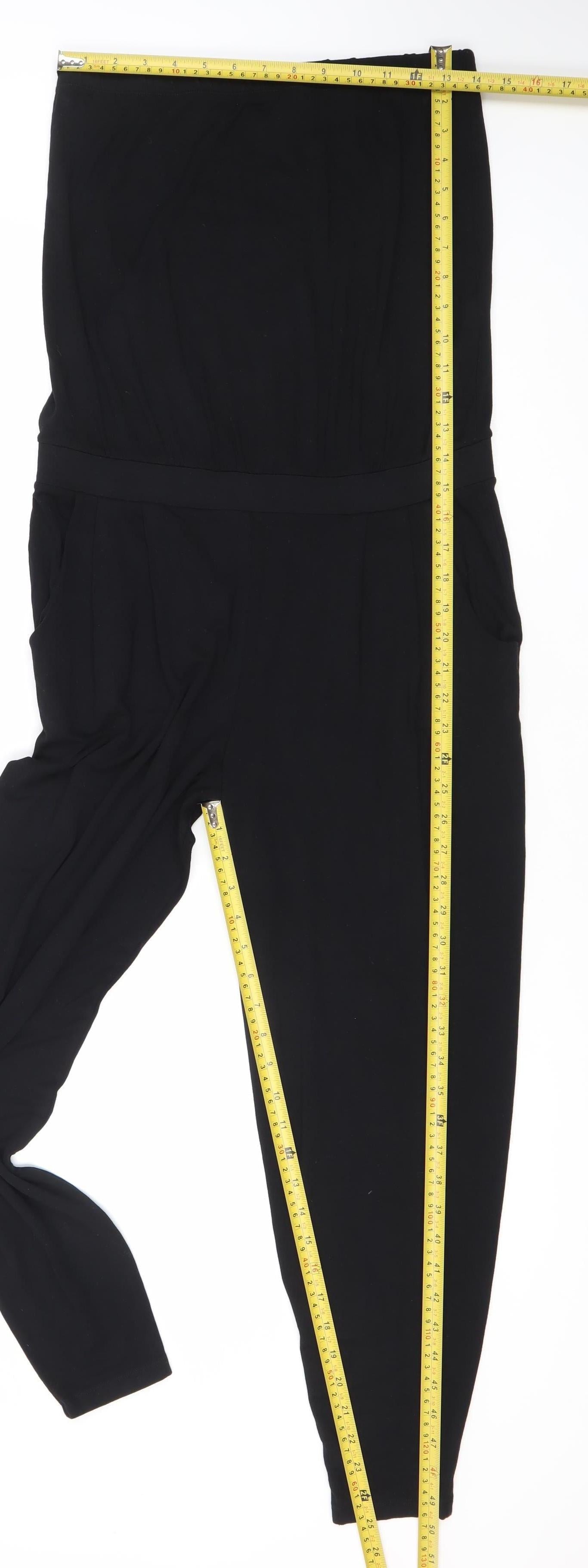 Next Women’s Black Size 12 One Shoulder Tapered Leg Jumpsuit