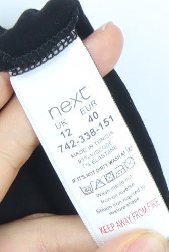 Next Women’s Black Size 12 One Shoulder Tapered Leg Jumpsuit