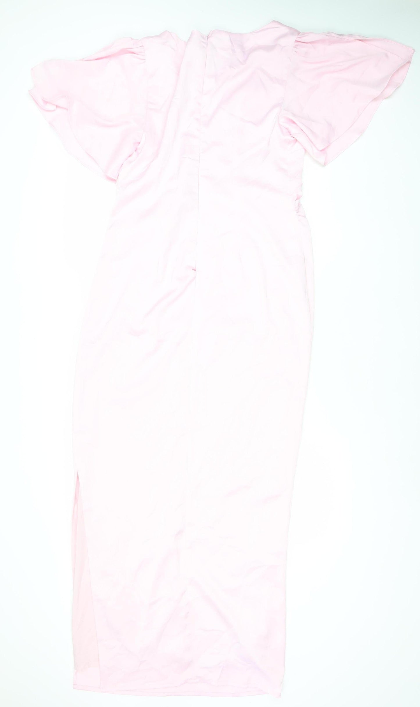 Boohoo Women’s Pink Size 14 Long Bodycon Dress Wedding Party