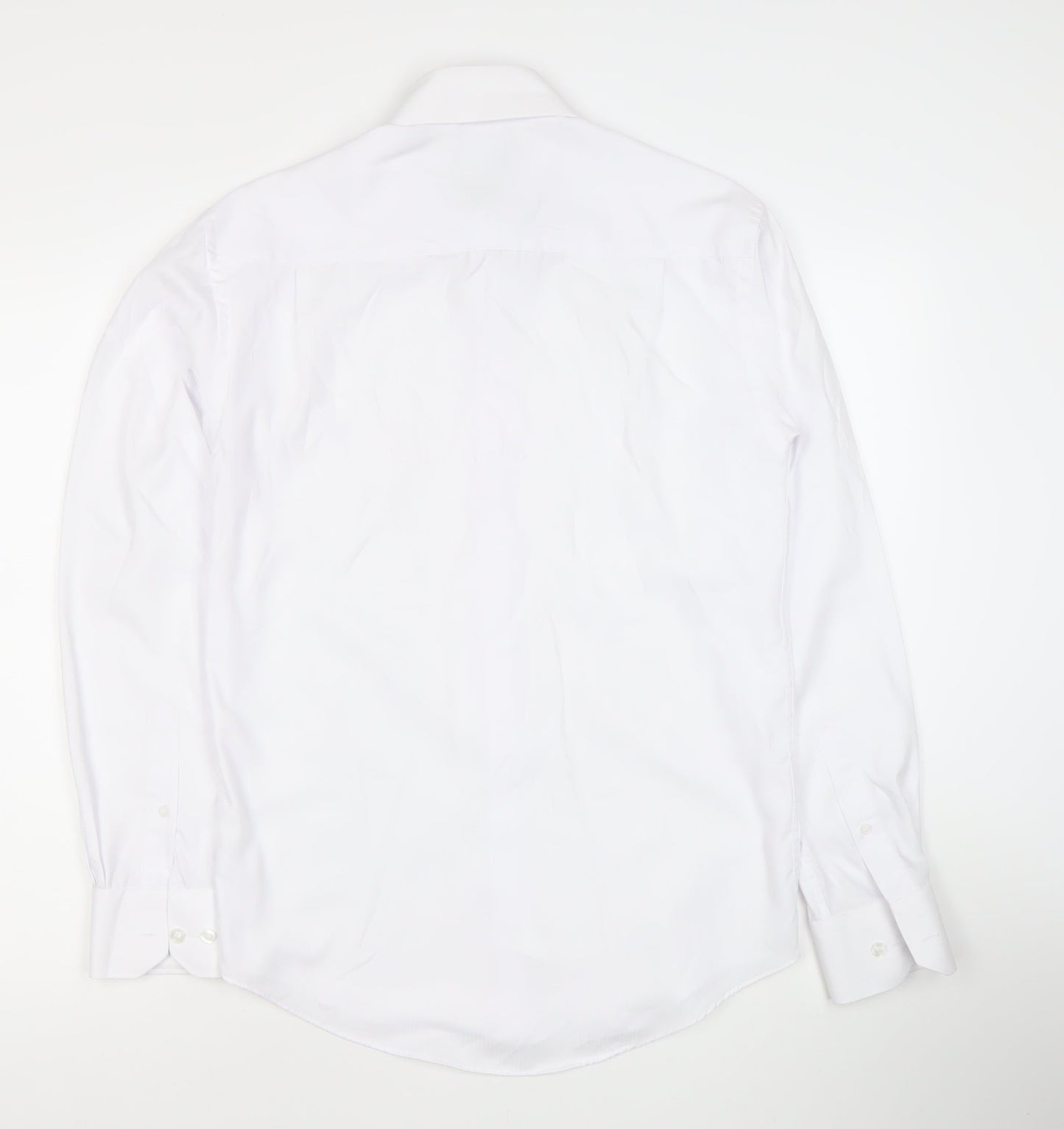 Slaters Men’s White 14.5 Collared Long Sleeve Dress Shirt Formal