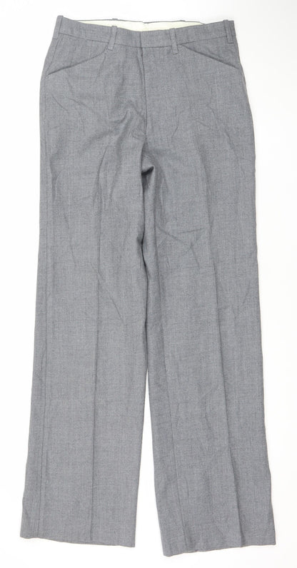 Marks and Spencer Mens Grey 30x33 Classic Wool Blend Dress Pants