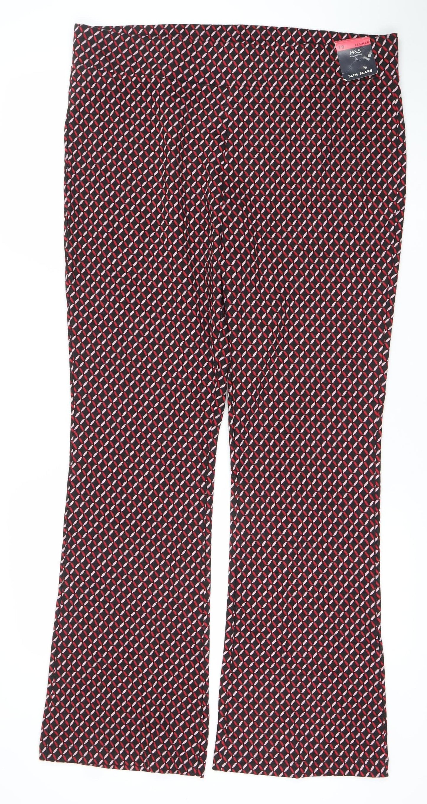 Womens UK Size 18 Marks and Spencer Regular Fit Casual Workwear Multicoloured Tr