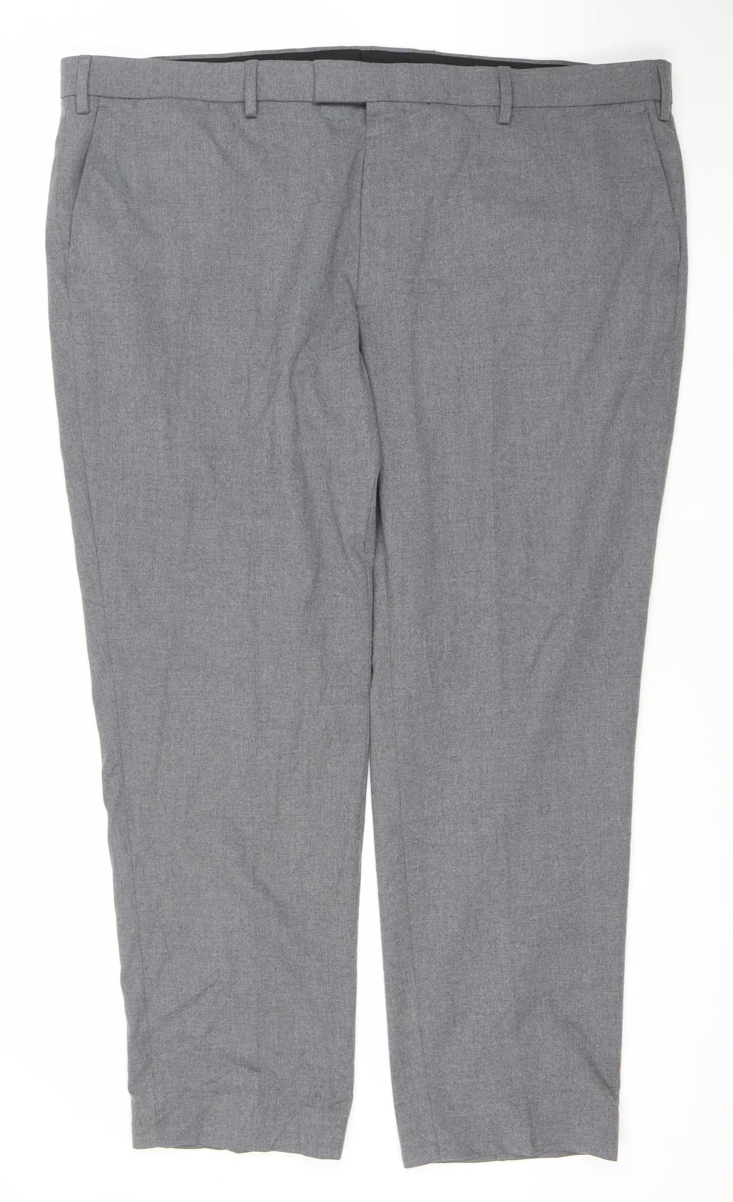 Marks and Spencer Men's Grey 44 Waist Tailored Dress Trousers