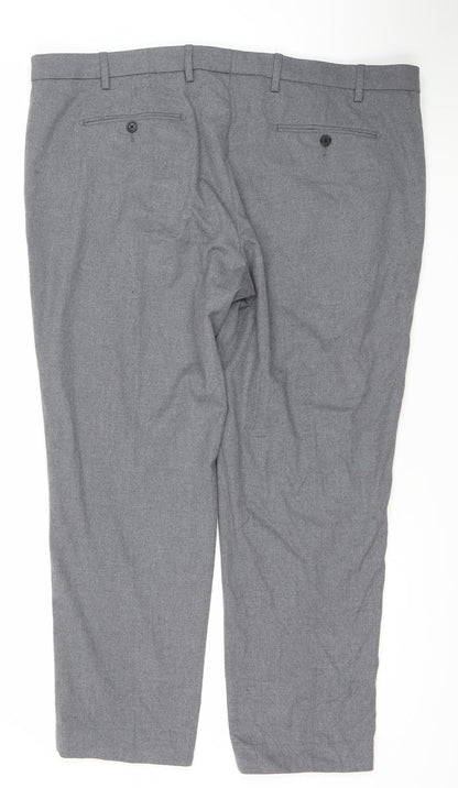 Marks and Spencer Men's Grey 44 Waist Tailored Dress Trousers