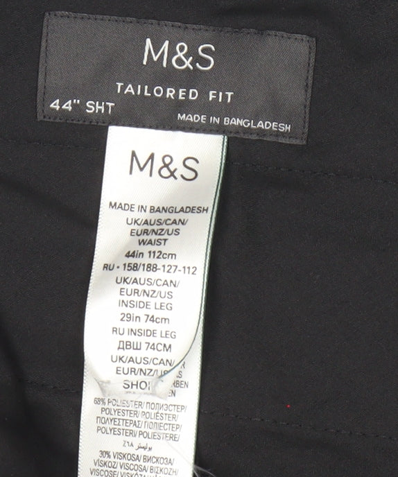 Marks and Spencer Men's Grey 44 Waist Tailored Dress Trousers