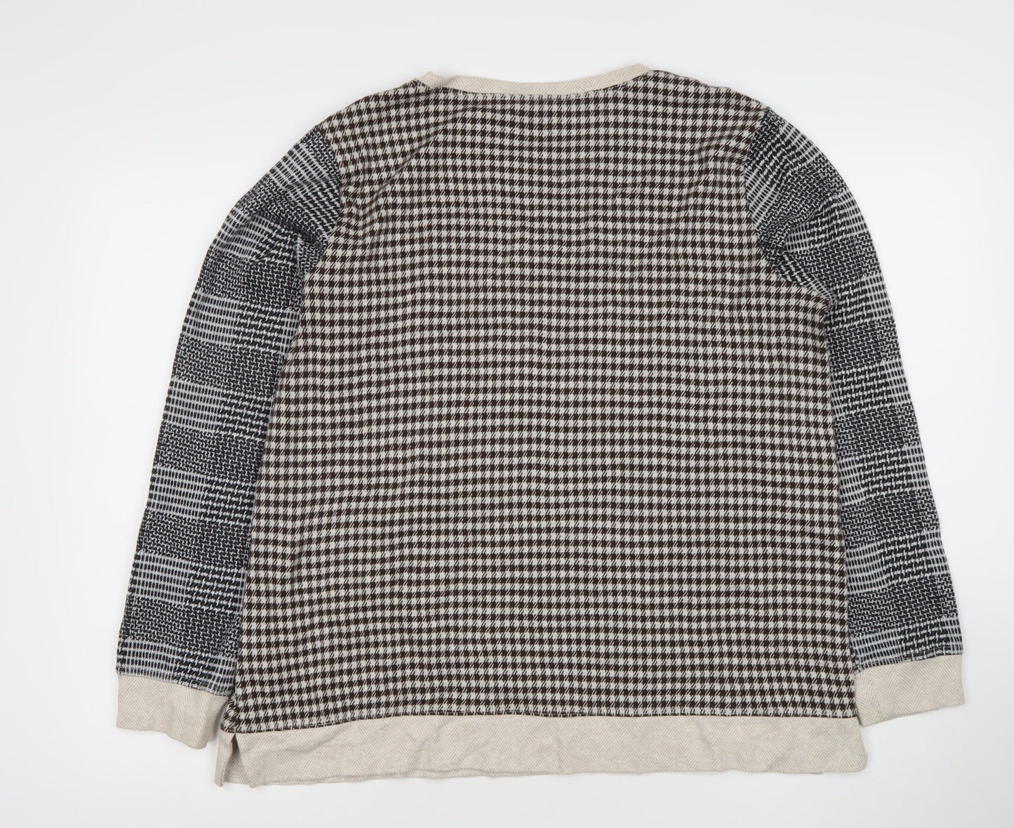 Womens UK Size XL Lands' End Brown Pullover Jumper