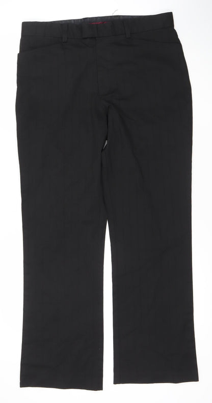 Mens UK Size 34R Burton  Business Formal Black Trousers