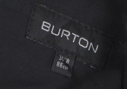 Mens UK Size 34R Burton  Business Formal Black Trousers