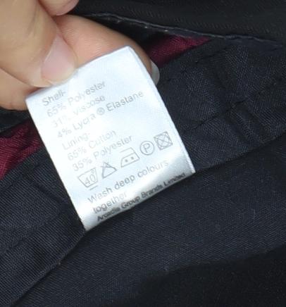 Mens UK Size 34R Burton  Business Formal Black Trousers