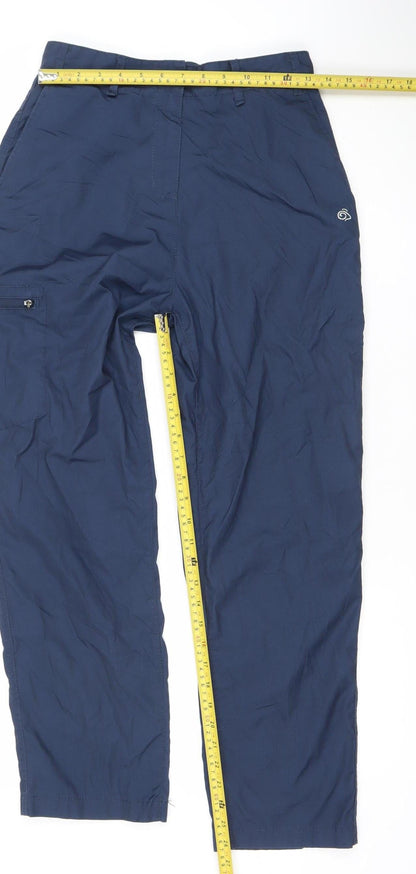 Mens UK Size S Craghoppers Regular Fit Cargo Blue Trousers