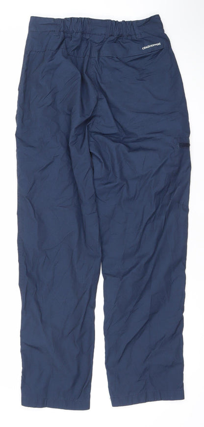 Mens UK Size S Craghoppers Regular Fit Cargo Blue Trousers