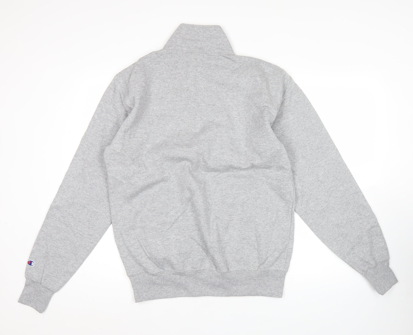 Mens UK Size M Champion Grey 1/4 Zip Sweatshirt