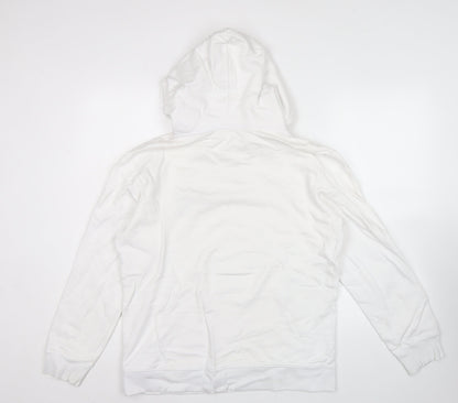 Mens UK Size M Champion White Pullover Hoodie