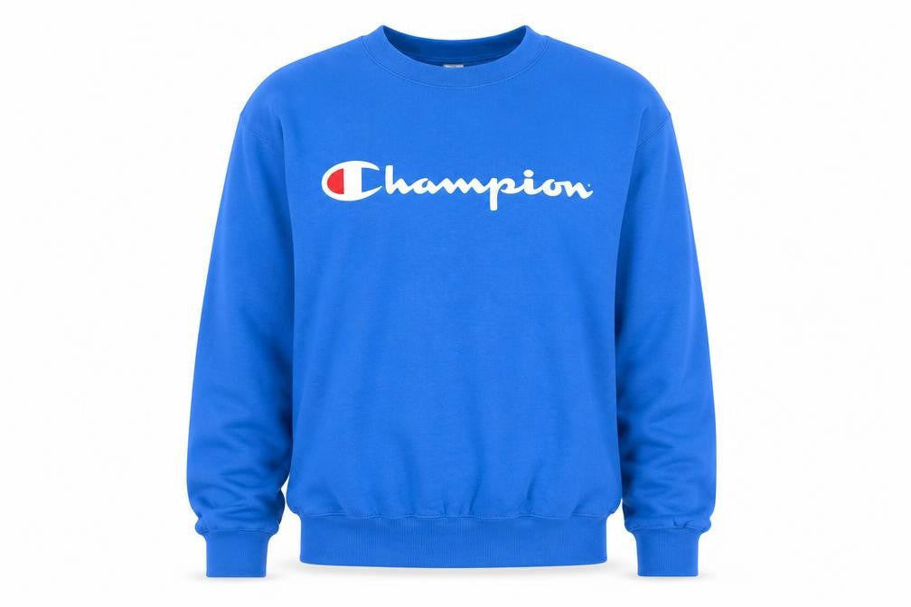 Mens UK Size S Champion Blue Pullover Sweatshirt