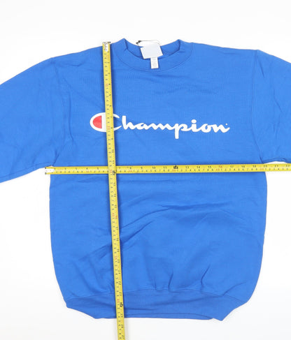 Mens UK Size S Champion Blue Pullover Sweatshirt
