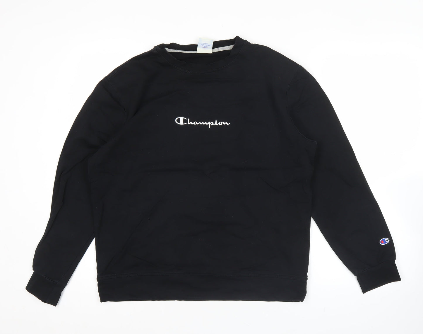 Mens UK Size XL Champion Black Pullover Sweatshirt