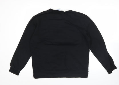 Mens UK Size XL Champion Black Pullover Sweatshirt